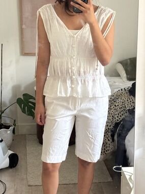Lauren Ralph Lauren White Bermuda Shorts